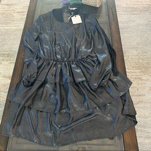 NWT Vicolo “Piombo” Italian Gunmetal Dress